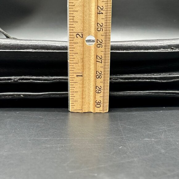 Patricia Nash Black Leather Crossbody Shoulder Bag Purse Removable Strap Clutch - Picture 14 of 14